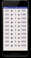 Math Multiplication Tables capture d'écran 3