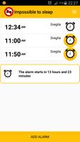 Невозможно спать - будильник постер