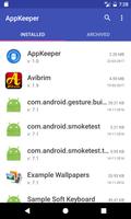 AppKeeper: Save, Backup & Restore APK Files постер