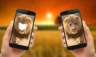 Lion Face Photo Editor ポスター