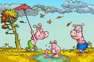 Three Little Pigs Kids Book скриншот 2