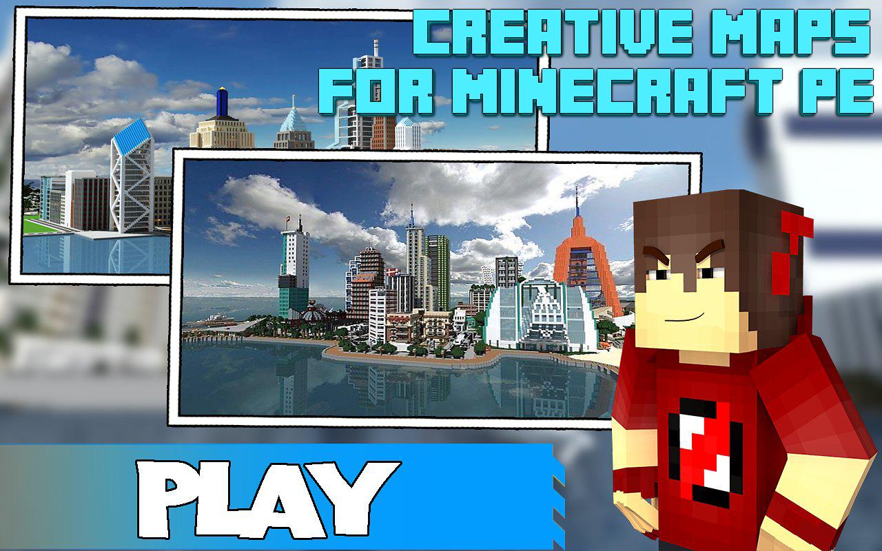 Maps For Minecraft PE Creative Для Андроид - Скачать APK