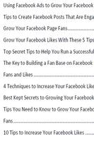 Marketing Tips For Facebook screenshot 1