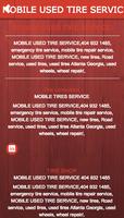 MOBILE USED TIRE SERVICE الملصق