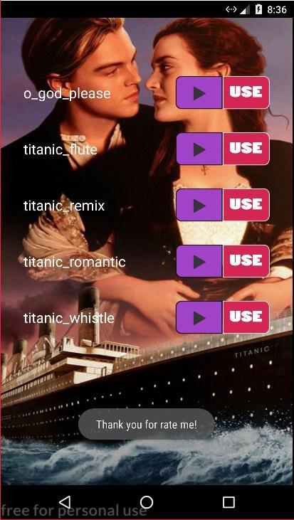 Titanic Original Ringtones For Android Apk Download - titanic whistle roblox