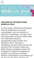 Interactions Benelux 2016 capture d'écran 1