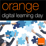 orange digital learning day icône