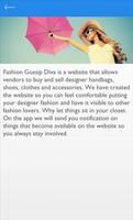 Fashion Gossip Diva تصوير الشاشة 1