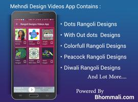 Rangoli Designs Videos App capture d'écran 2