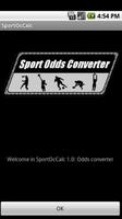 Sport Odds Converter Affiche