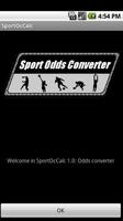 Sport Odds Converter poster