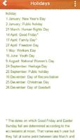 South Africa Calendar تصوير الشاشة 1