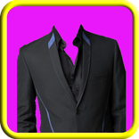 Stylish Man Suit Photo Montage