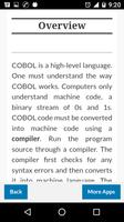 COBOL Tutorials capture d'écran 1