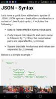 Learn JSON Screenshot 1