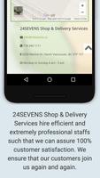 24-Sevens Shop and Delivery Affiche