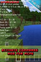 Activate Commands Mod For MCPE الملصق