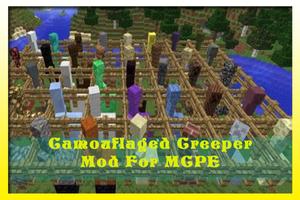 Camouflaged Creeper Mod MCPE captura de pantalla 1