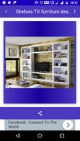 Shelves TV furniture design Ekran Görüntüsü 1