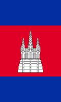 Cambodia Flag Affiche