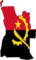 Angola Flag پوسٹر