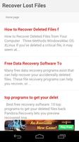 Recover Lost Files постер