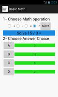 Basic Math Problems تصوير الشاشة 3