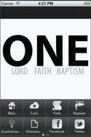 One Faith App poster