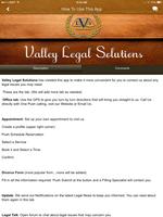 Valley Legal Solutions capture d'écran 1