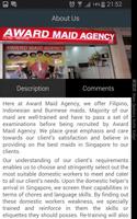 Award Maid Agency 스크린샷 3