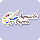 Aquarela Papéis आइकन