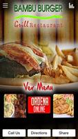 Bambu Burger Grill Restaurant Affiche