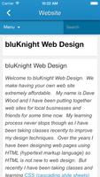 bluKnight Web Design capture d'écran 2