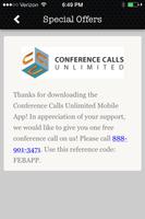 Conference Calls Unlimited Screenshot 1