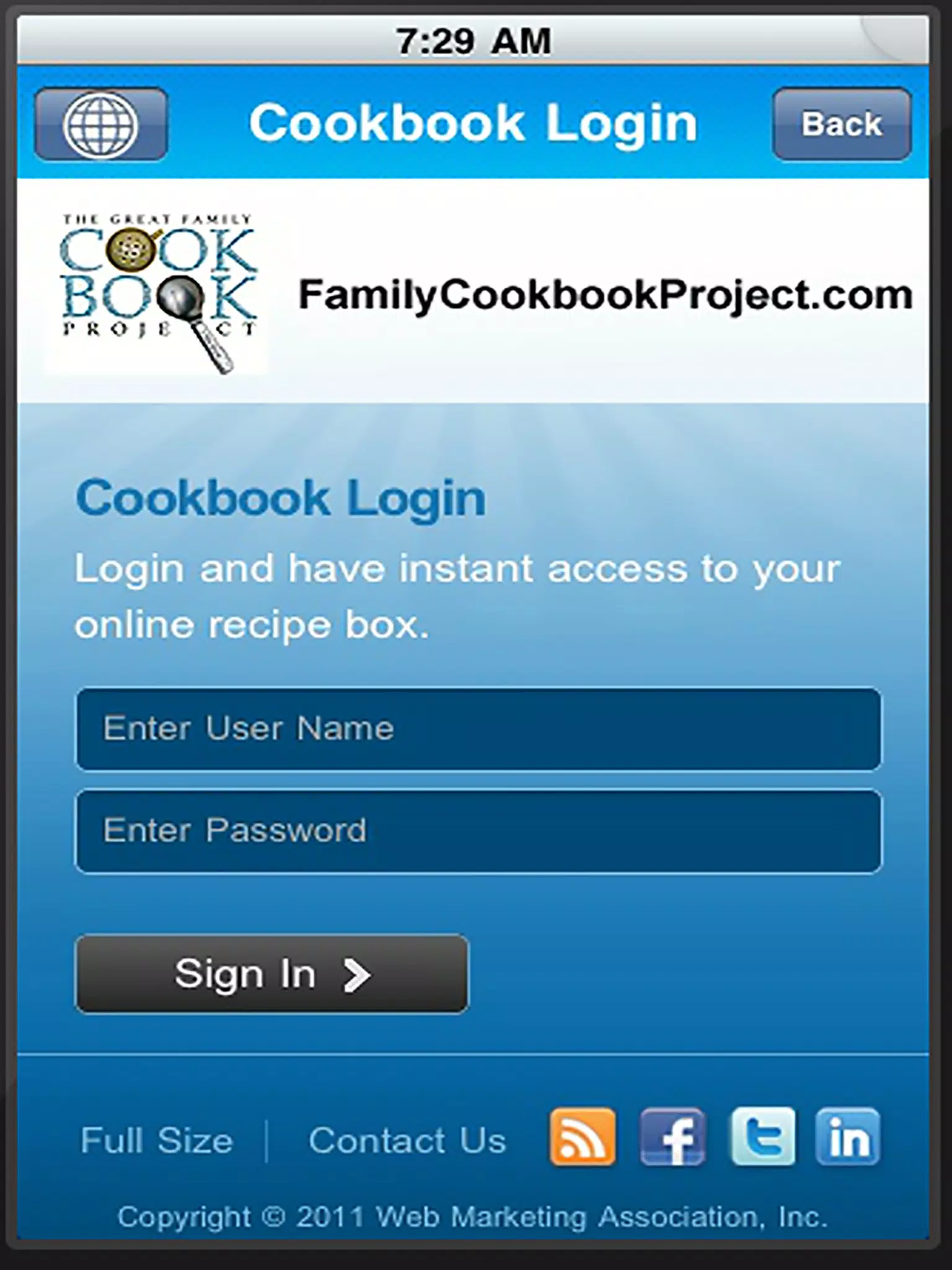 Family Cookbook Project APK for Android Download