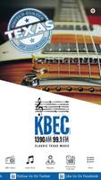 KBEC 1390/99.1 Classic Texas Music Poster