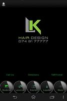 LK Hair Design Cartaz