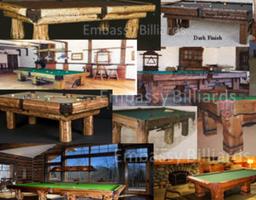 Log Pool Table Rustic Billiard poster