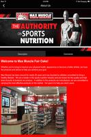 برنامه‌نما Max Muscle Fair Oaks عکس از صفحه