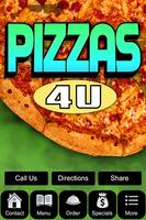 Pizza's 4 U الملصق