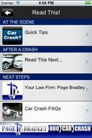 Page Bradley Crash App capture d'écran 2