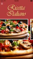 Ricetta Italiano, пиццерия پوسٹر