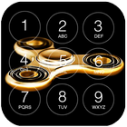 Gold Fidget Spinner Hand Lockscreen icon