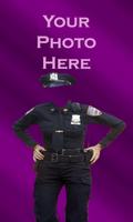 Police Dress Photo Frame Affiche