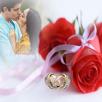 Anniversary DP Photo Frames الملصق