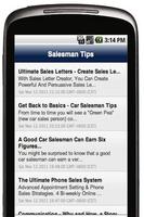 Salesman Tips and News स्क्रीनशॉट 1