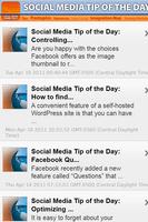 Social Media Tip of the Day poster