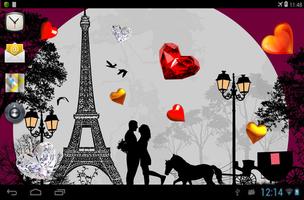 Valentine Paris live wallpaper โปสเตอร์