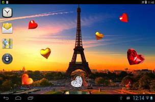 Valentine Paris live wallpaper Ekran Görüntüsü 1