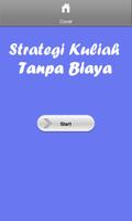 Strategi Kuliah Tanpa Biaya โปสเตอร์